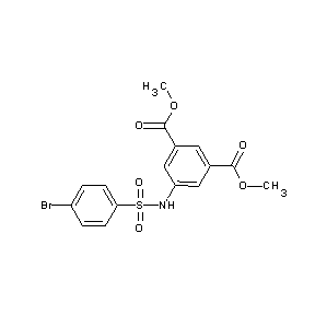 ST042911 methyl 5-{[(4-bromophenyl)sulfonyl]amino}-3-(methoxycarbonyl)benzoate
