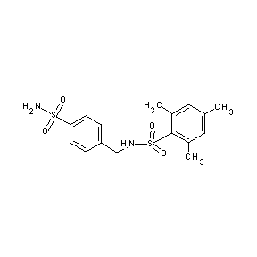 ST043479 4-({[(2,4,6-trimethylphenyl)sulfonyl]amino}methyl)benzenesulfonamide