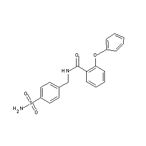 ST043486 (2-phenoxyphenyl)-N-[(4-sulfamoylphenyl)methyl]carboxamide