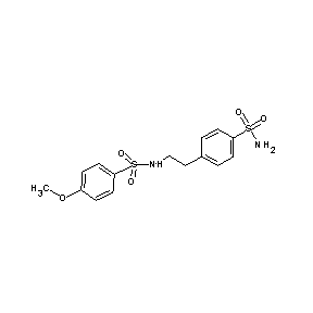ST044011 4-(2-{[(4-methoxyphenyl)sulfonyl]amino}ethyl)benzenesulfonamide