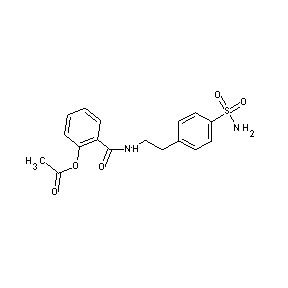 ST044098 2-{N-[2-(4-sulfamoylphenyl)ethyl]carbamoyl}phenyl acetate