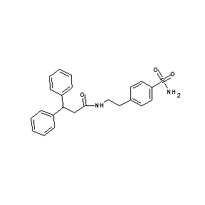 ST044123 3,3-diphenyl-N-[2-(4-sulfamoylphenyl)ethyl]propanamide