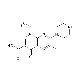 ST044514 1-ethyl-6-fluoro-4-oxo-7-piperazinylhydropyridino[2,3-b]pyridine-3-carboxylic acid