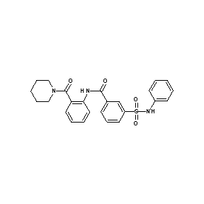 ST044987 {3-[(phenylamino)sulfonyl]phenyl}-N-[2-(piperidylcarbonyl)phenyl]carboxamide