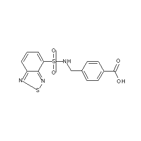 ST045195 4-{[(benzo[2,3-c]1,2,5-thiadiazol-4-ylsulfonyl)amino]methyl}benzoic acid
