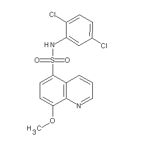 ST045309 (2,5-dichlorophenyl)[(8-methoxy(5-quinolyl))sulfonyl]amine