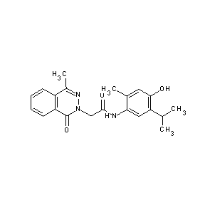 ST045345 N-[4-hydroxy-2-methyl-5-(methylethyl)phenyl]-2-(4-methyl-1-oxo(2-hydrophthalaz in-2-yl))acetamide