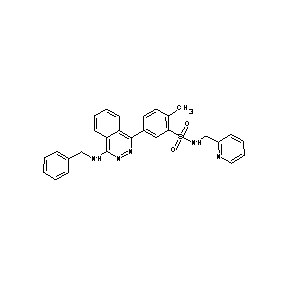 ST045394 [(2-methyl-5-{4-[benzylamino]phthalazinyl}phenyl)sulfonyl](2-pyridylmethyl)ami ne