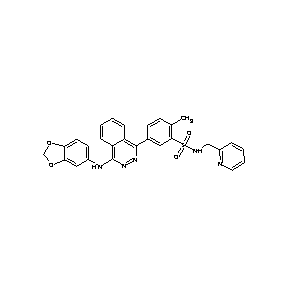 ST045395 ({5-[4-(2H-benzo[3,4-d]1,3-dioxolan-5-ylamino)phthalazinyl]-2-methylphenyl}sul fonyl)(2-pyridylmethyl)amine