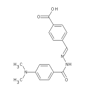 ST046445 4-((1E)-2-{[4-(dimethylamino)phenyl]carbonylamino}-2-azavinyl)benzoic acid