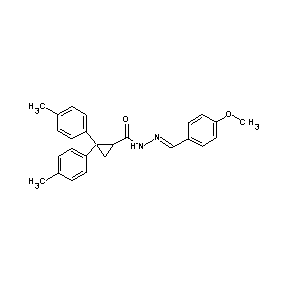 ST046532 N-[(1E)-2-(4-methoxyphenyl)-1-azavinyl][2,2-bis(4-methylphenyl)cyclopropyl]car boxamide