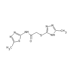 ST046894 N-(5-methyl(1,3,4-thiadiazol-2-yl))-2-(5-methyl(4H-1,2,4-triazol-3-ylthio))ace tamide