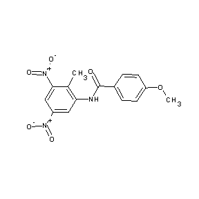 ST047236 (4-methoxyphenyl)-N-(2-methyl-3,5-dinitrophenyl)carboxamide