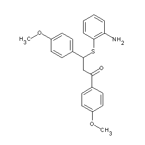 ST048822 3-(2-aminophenylthio)-1,3-bis(4-methoxyphenyl)propan-1-one