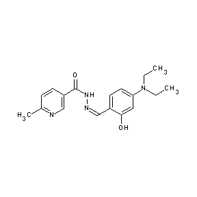 ST049085 N-{(1Z)-2-[4-(diethylamino)-2-hydroxyphenyl]-1-azavinyl}(6-methyl(3-pyridyl))c arboxamide