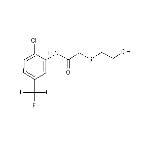ST049647 N-[2-chloro-5-(trifluoromethyl)phenyl]-2-(2-hydroxyethylthio)acetamide