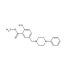 ST049810 methyl 2-hydroxy-5-[(4-phenylpiperazinyl)methyl]benzoate