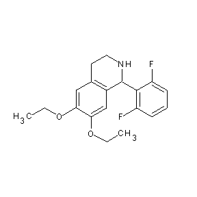 ST049954 1-(2,6-difluorophenyl)-6,7-diethoxy-1,2,3,4-tetrahydroisoquinoline