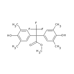 ST050184 methyl 2,2-bis(4-hydroxy-3,5-dimethylphenyl)-3,3,3-trifluoropropanoate