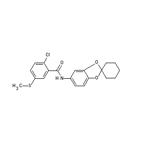 ST050809 (2-chloro-5-methylthiophenyl)-N-spiro[benzo[3,4-d]1,3-dioxolane-2,1'-cyclohexa ne]-5-ylcarboxamide