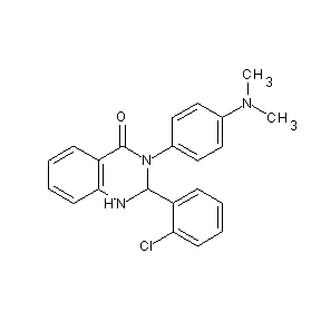 ST051048 3-[4-(dimethylamino)phenyl]-2-(2-chlorophenyl)-1,2,3-trihydroquinazolin-4-one