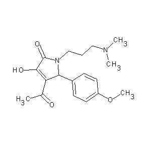 ST051116 3-acetyl-1-[3-(dimethylamino)propyl]-4-hydroxy-2-(4-methoxyphenyl)-5-oxo-3-pyr roline