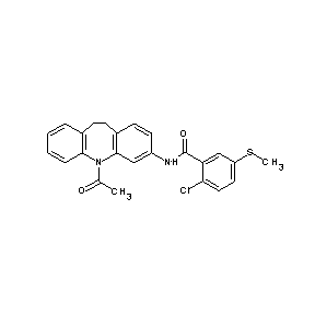 ST051436 N-(5-acetyl(10H,11H-dibenzo[b,f]azepin-3-yl))(2-chloro-5-methylthiophenyl)carb oxamide