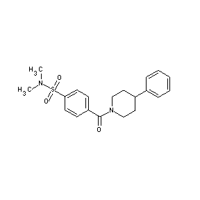 ST051448 4-[(dimethylamino)sulfonyl]phenyl 4-phenylpiperidyl ketone
