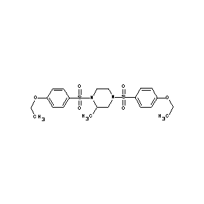 ST051501 1,4-bis[(4-ethoxyphenyl)sulfonyl]-2-methylpiperazine