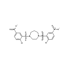 ST051502 1-chloro-2-({4-[(2-chloro-5-nitrophenyl)sulfonyl](1,4-diazaperhydroepinyl)}sul fonyl)-4-nitrobenzene