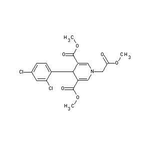ST051568 methyl 2-[4-(2,4-dichlorophenyl)-3,5-bis(methoxycarbonyl)-1,4-dihydropyridyl]a cetate