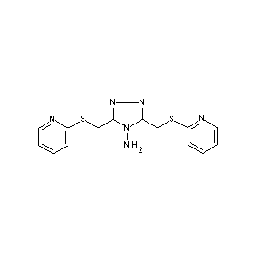ST051659 3,5-bis(2-pyridylthiomethyl)-1,2,4-triazole-4-ylamine