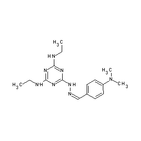 ST051972 [4-((1Z)-2-{[4,6-bis(ethylamino)(1,3,5-triazin-2-yl)]amino}-2-azavinyl)phenyl] dimethylamine
