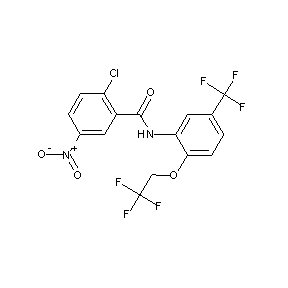 ST052076 (2-chloro-5-nitrophenyl)-N-[2-(2,2,2-trifluoroethoxy)-5-(trifluoromethyl)pheny l]carboxamide