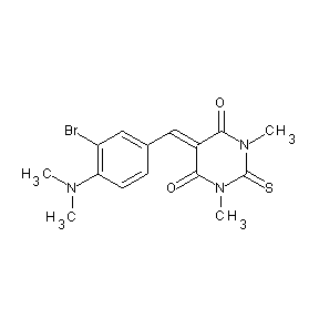 ST052633 5-{[4-(dimethylamino)-3-bromophenyl]methylene}-1,3-dimethyl-2-thioxo-1,3-dihyd ropyrimidine-4,6-dione