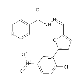 ST052765 N-{(1Z)-2-[5-(2-chloro-5-nitrophenyl)(2-furyl)]-1-azavinyl}-4-pyridylcarboxami de