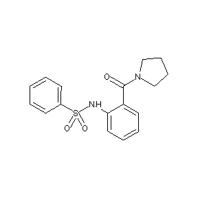 ST052889 2-[(phenylsulfonyl)amino]phenyl pyrrolidinyl ketone