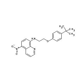 ST053221 {2-[4-(tert-butyl)phenoxy]ethyl}(5-nitro(8-quinolyl))amine