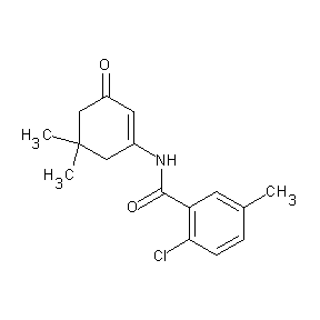ST053891 N-(5,5-dimethyl-3-oxocyclohex-1-enyl)(2-chloro-5-methylphenyl)carboxamide