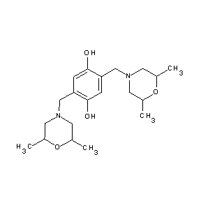 ST053985 2,5-bis[(2,6-dimethylmorpholin-4-yl)methyl]benzene-1,4-diol