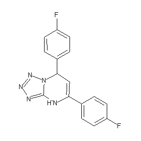 ST054083 5,7-bis(4-fluorophenyl)-4,7,8-trihydro-1,2,3,4-tetraazolo[1,5-a]pyrimidine