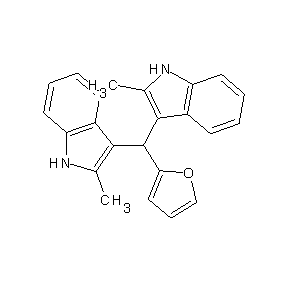 ST054165 2-[bis(2-methylindol-3-yl)methyl]furan