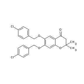 ST054329 6,7-bis[(4-chlorophenyl)methoxy]-2,2-dimethylchroman-4-one