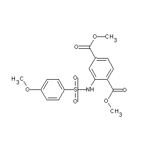 ST054903 methyl 4-(methoxycarbonyl)-3-{[(4-methoxyphenyl)sulfonyl]amino}benzoate