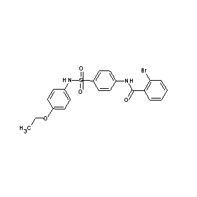 ST055273 (2-bromophenyl)-N-(4-{[(4-ethoxyphenyl)amino]sulfonyl}phenyl)carboxamide