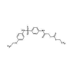 ST055275 ethyl 3-[N-(4-{[(4-ethoxyphenyl)amino]sulfonyl}phenyl)carbamoyl]propanoate
