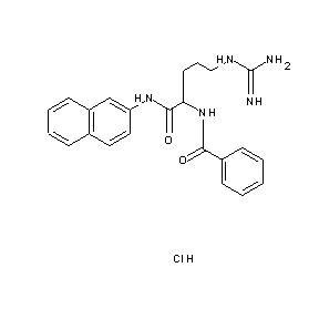 ST055621 5-(amidinoamino)-N-(2-naphthyl)-2-(phenylcarbonylamino)pentanamide, chloride