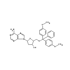 ST055622 5-(6-aminopurin-9-yl)-2-{[bis(4-methoxyphenyl)phenylmethoxy]methyl}oxolan-3-ol