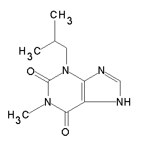 ST055758 1-methyl-3-(2-methylpropyl)-1,3,7-trihydropurine-2,6-dione