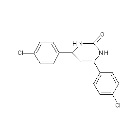 ST055830 4,6-bis(4-chlorophenyl)-1,3,6-trihydropyrimidin-2-one